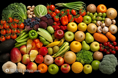 有机的水果和蔬菜